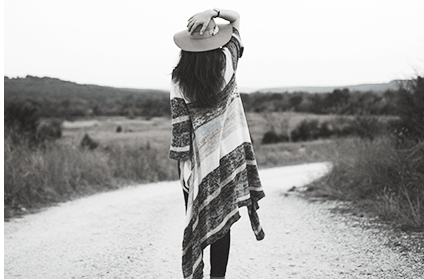 girl on the road