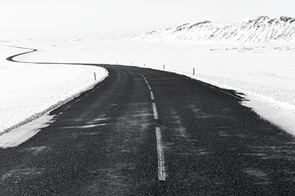 road and snow